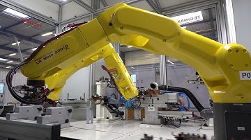 TECHNAX Automatic resistance brazing machine with robots integration