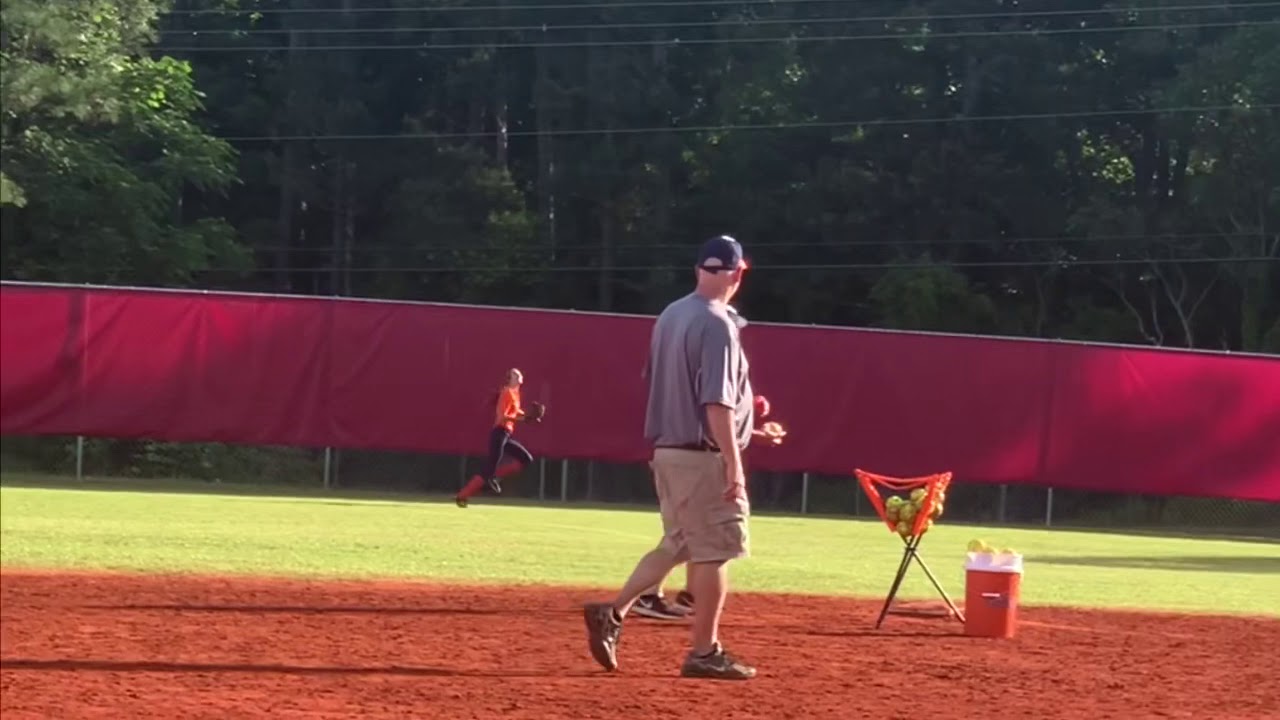Outfield work at practice YouTube