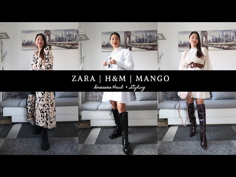 New In H&M | ZARA | MANGO | Dresses Haul & Styling | #fashionhaul #zara #mango #hm