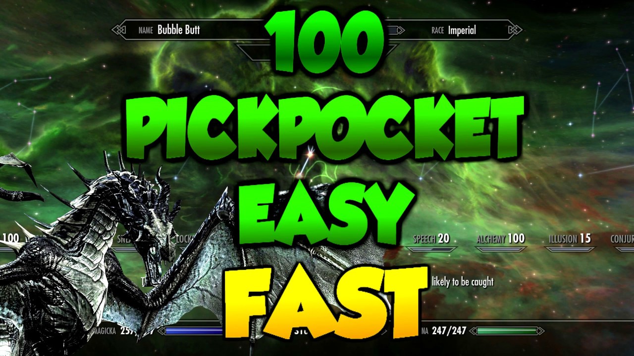 skyrim easy pickpocket