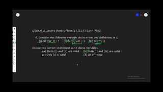 C Programming Output Tracing Solve for BD Govt. Job in Bangla