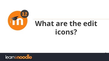 What are the edit icons: Learn Moodle 3.2
