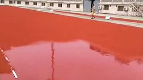 Athletic  Running Track Surface  working site ( broadcast EPDM In the top wet layer )