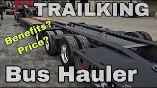 Bus hauler review with benefits and pricing Trailking TK80HGD deep dive