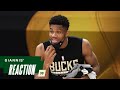 Giannis' Reaction: "They're making my pretty face ugly." 🤣 | 7.13.21