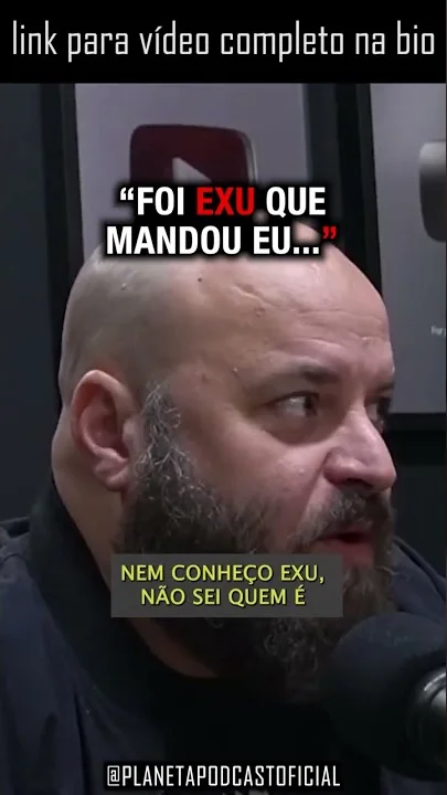 imagem do vídeo “EXU ABRE A BOCA DAS PESSOAS” com Paulinho Serra | Planeta Podcast #shorts