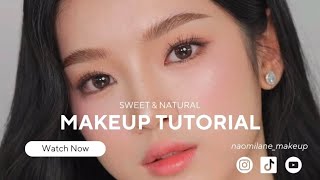 Sweet & Natural Makeup Tutorial Korean inspired makeup for summer / humid area screenshot 5