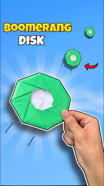 How to Make Best Paper Boomerang Disk 🥏