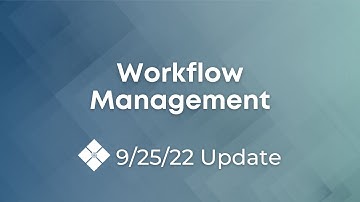Workflow Management - Q3 Striven Release
