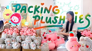 PACKING PLUSHIE ORDERS ✸ an entire week packing, 600+ orders!