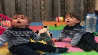 Funny moments of Fraternal Twin babies playing together