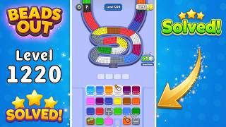 Beads Out - Level 1220 Walkthrough 🧩 | Solution & Gameplay (Voodoo) 🔴