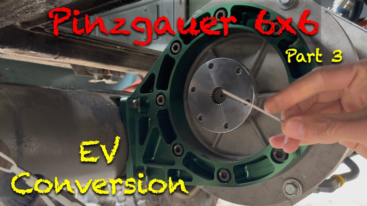 Переоборудование Pinzgauer 6x6 в электромобиль. Часть третья: новая трансмиссия.
