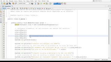 H. Ejemplo en Java de Queue FIFO