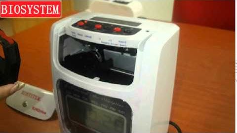 BIOSYSTEM Time Recorder - how to change ribbon cartridge