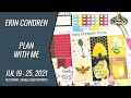 Plan With Me || July 19-25, 2021 || Erin Condren ||  Ft. SaraElizabethPrints