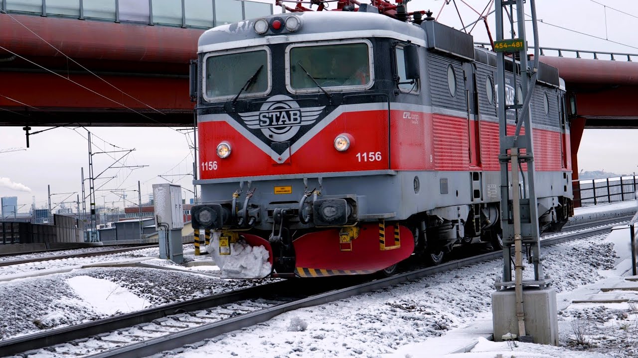 Godståg, Passagerartåg och Spårvagnar i Gamlestaden - Göteborg i 4k60
