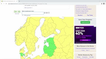 I named all 158 First Level Subdivisions of Eastern Europe