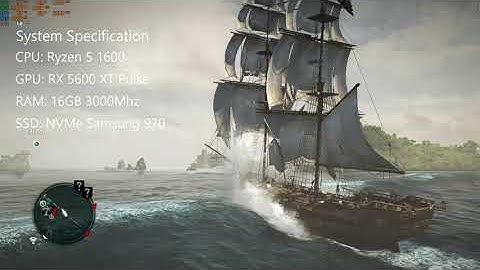 RX 5600 XT Sapphire Pulse Assassins Creed Black Flag 1080p