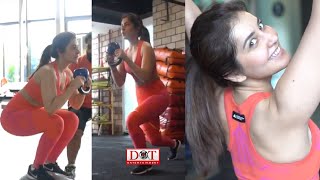 Actress Raashi Khanna Gym Workout Video