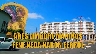 🚗📹  Ares Limodre Maniños Fene Neda Narón Ferrol Drive Through Coruña Galicia Spain 4K Scenic Route