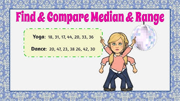 Find & COMPARE Median & Range |7.SP.B.4 💚💙