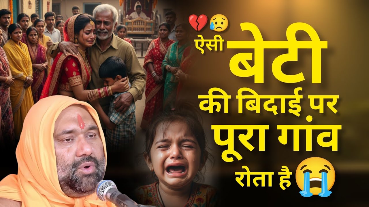 ऐसी बेटी की विदाई पर 💔 पूरा गाँव रो पड़ा 😭 | Vishnu Chetan Ji Maharaj | My Life Sadguru Ji