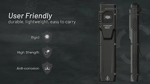 Nitecore EDC27 3000 Lumen Flat EDC Flashlight, USB-C Rechargeable High Performance Slim Compact