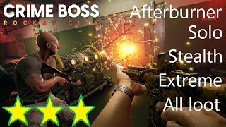 Crime Boss Rockay City Afterburner Stealth (Solo, Extreme, 3 stars, All loot) screenshot 3