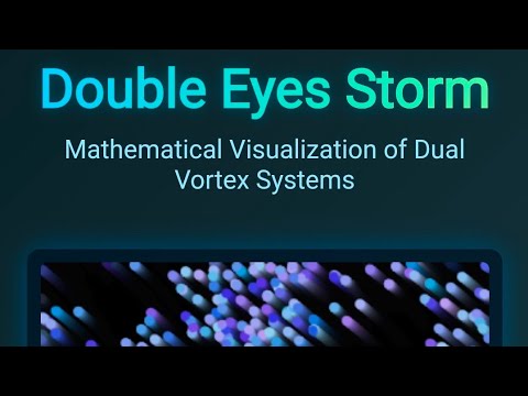 Double Eyes Storm | Interactive Mathematical Visualization | HTML CSS JavaScript Project