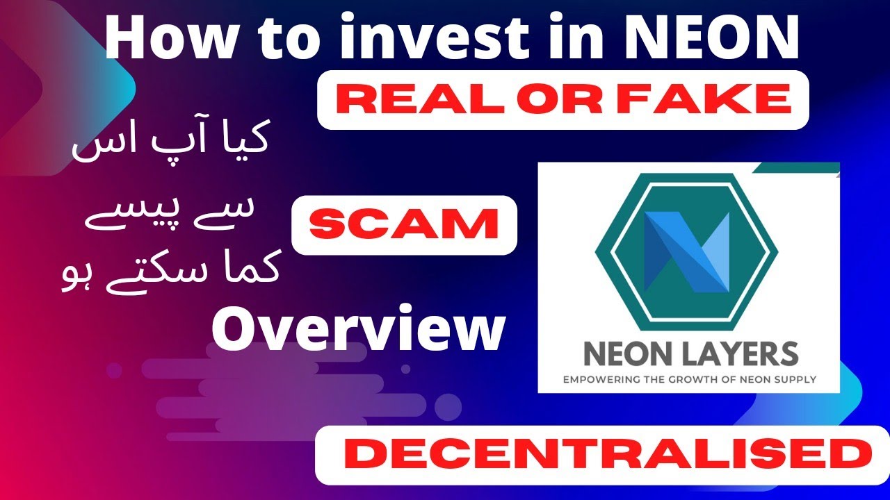 Neon Layer How to invest in Neon Layer How to deposit in neon layer