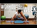 WORKOUTS OF THE WEEK &amp; FITNESS ROUTINE | Monday - Friday | Renee Amberg