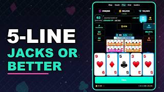 Jacks or Better – Trying 5 Line Play for the First Time!