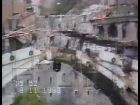 Mostar bridge falls down