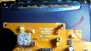 Philips AE2160 radio dissected - a look inside!