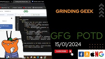 Grinding Geek | gfg potd today | POTD | GFG Problem of the Day | C++ |