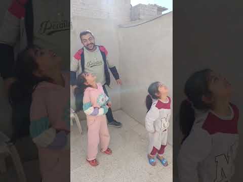 عملنا احلا تجربة وطيرنا البالونة بلهواء