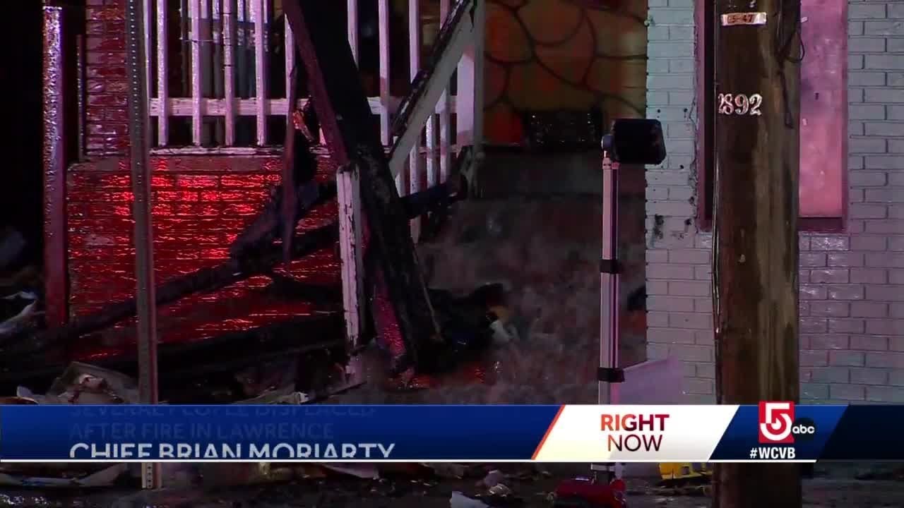 Several people displaced after fire rips through Lawrence building ...