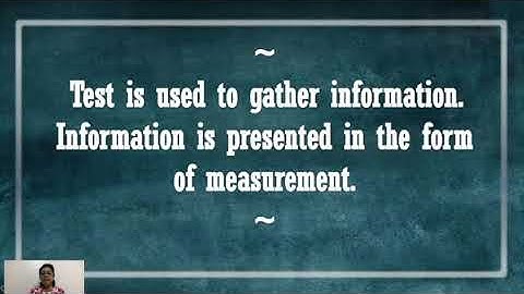 EDUC75 Test, Assessment, Measurement