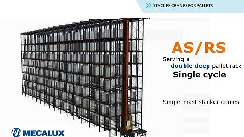 ASRS, single cycles on double deep racks | Mecalux