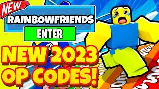 ALL NEW WORKING OP CODES IN RAINBOW FRIENDS RACE! ROBLOX RAINBOW FRIENDS RACE CODES 2023