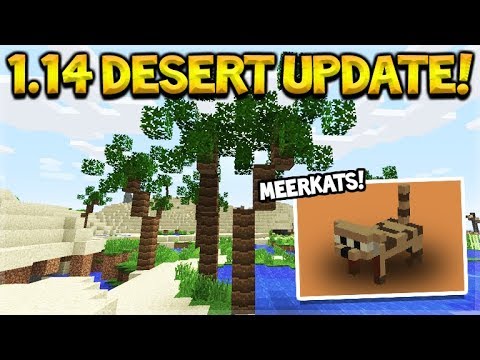 NEW MINECRAFT 1.14 DESERT BIOME UPDATE - NEW PALM TREES 