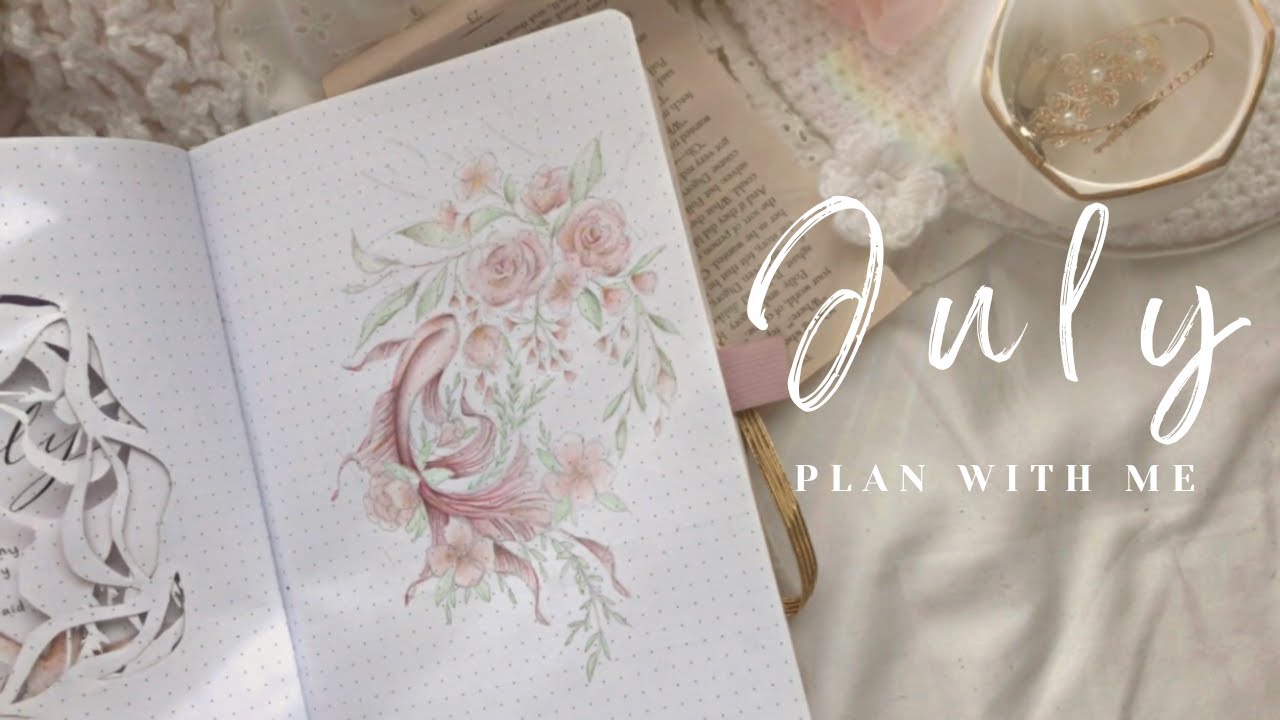 🐚 PLAN WITH ME July 2022 Bullet Journal Setup YouTube