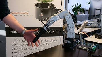 Medusa 6-Axis Force Torque Sensor for hand guidance and teach-in with a meca500  | Bota Systems