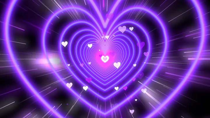 Light Purple Heart Background 💜 Romantic Radiance - Heart Screen Background Video HD