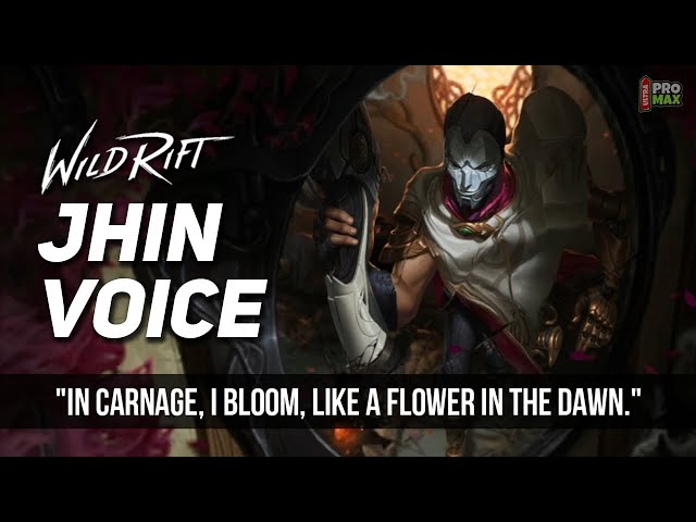 Jhin Voice Quotes/Audio In Wild Rift | Jhin All Voice Lines [English] League Of Legends Wild Rift class=