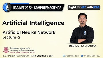 UGC NET Artificial Intelligence Neural Network Concepts - L2 | IFAS