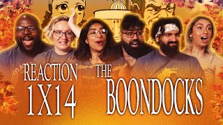 the discussion gets heated!! - The Boondocks 1x14, The Block is Hot - Group Reaction