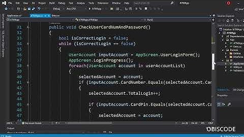 C# Project for Beginners Create an ATM Console Application - Part 2
