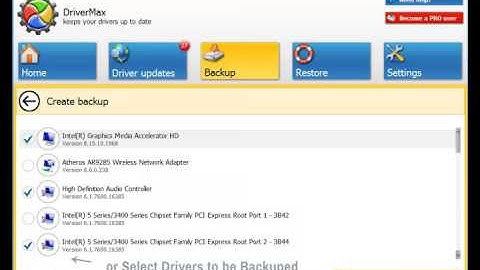 How to Backup Computer Drivers using DriverMax